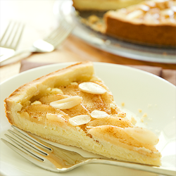 Almond Pear Cream Cheese Torte