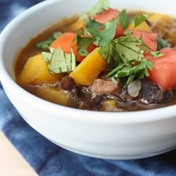 Butternut, Black Bean, Pork Stew