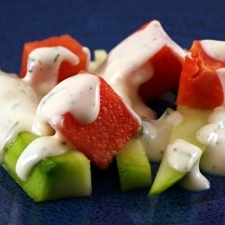 Watermelon and Cucumber Appetizer