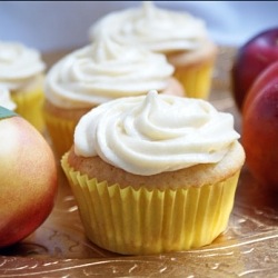 Nectarines and Honey Cupcakes