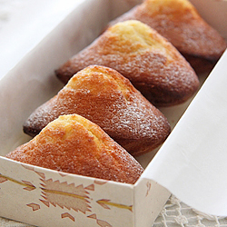 Orange Curd Madeleines