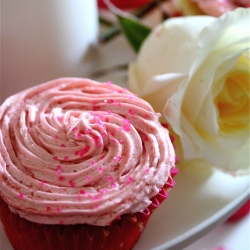 Rose Buttercream Cupcakes