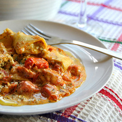 Pasta with Tomato, Butter  & Sage