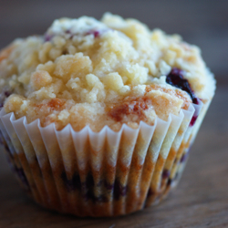 Brown Butter Blueberry Muffins