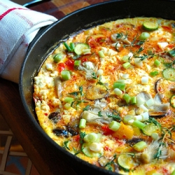 Spanish Fritata – Exotic Mushrooms