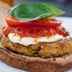 Summer Basil Veggie Burger