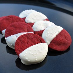 Red Velvet Shortbread Cookies