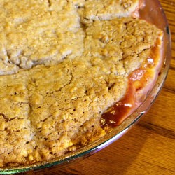 Oatmeal Cookie Peach Cobbler