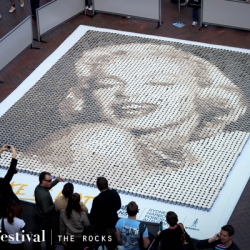 Mural of Marilyn Monroe