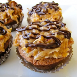 German Chocolate Cupcakes