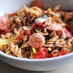 Spicy Pasta with Peppers & Sausage