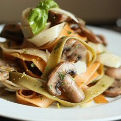 Mushroom Tagliatelle with Argan Oil