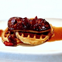 Foie Gras with Waffles