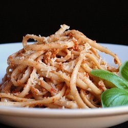 Pasta with Roasted Red Pepper Pesto