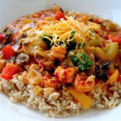 Chili Cheese Etouffee with Crawfish