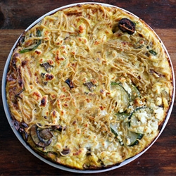 Leftover Spaghetti Frittata