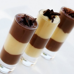 Black & White Pudding Shots