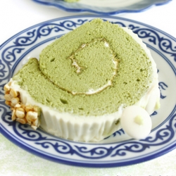 Green Tea Cake Cake Roll