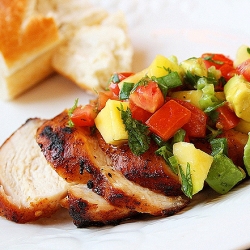 Spiced Chicken with Tropical Salsa