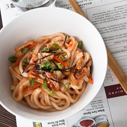 Mentaiko Kimchi Udon