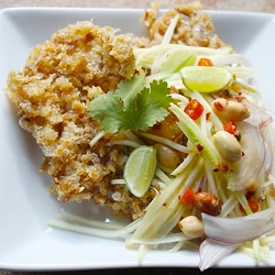 Thai Crispy Fish Green Mango Salad