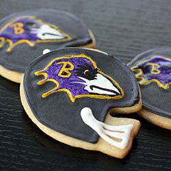 Ravens Football Cookies