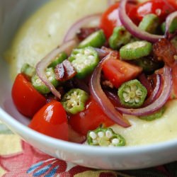 Saute of Okra with Tomatoes & Bacon