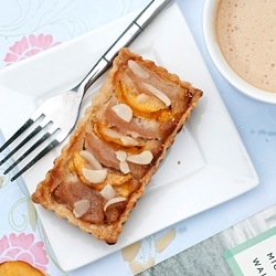 Amaretto Peach and Pear Tart