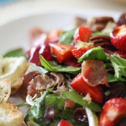 Salty and Sweet Strawberry Salad