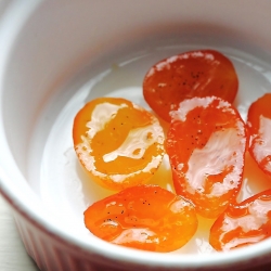 Vanilla Bean Candied Kumquats