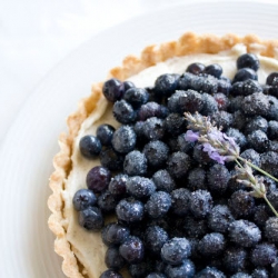 Blueberry and Lavender Honey Tart