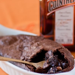 Cointreau Brownie Pudding