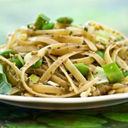 Shiitake Pesto Pasta