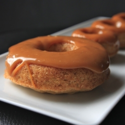 Baked Caramel Apple Donuts