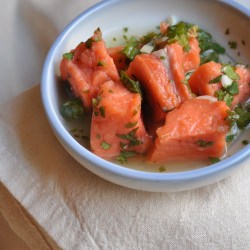 Salmon and Cilantro Ceviche