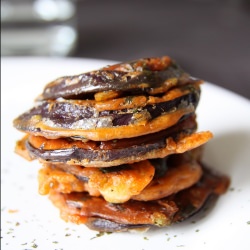 Brinjal and Spring Onion Bhajjis