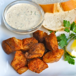 Blackened Fish Nuggets w/Remoulade