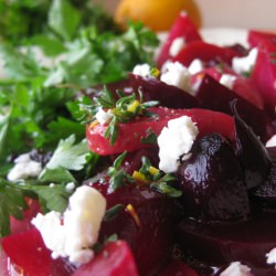 Chioggia and Cylindra Beet Salad