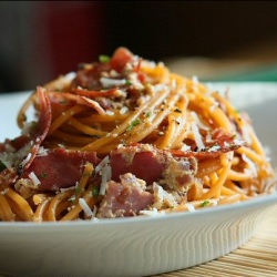 Low-Fat Spaghetti alla Carbonara