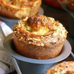 Parmesan Herb Garlic Popovers