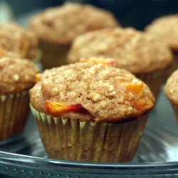 Peach Oat Muffins