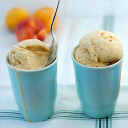 Peach and Mascarpone Gelato