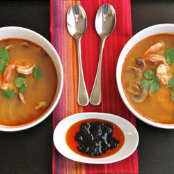 Tom Yum with Homemade Nam Prik Pao