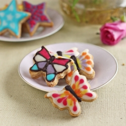 Decorated Eggless Sugar Cookies