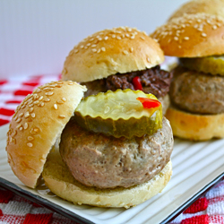 Brie Stuffed Turkey Burgers