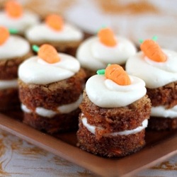 Free-form Carrot Cupcakes