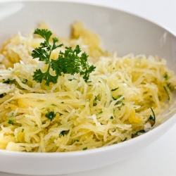 Spaghetti Squash, Garlicky Butter