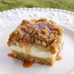 Caramel Apple Cheesecake Bars