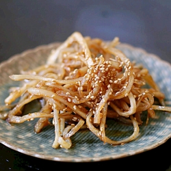 Korean Non Spicy Squid Dish