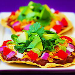 Easy Chicken Tostadas